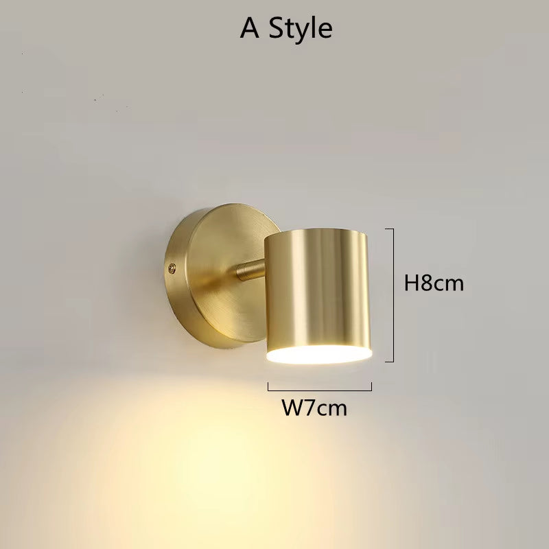 Modern Wall Lamp Nordic Iron Simple Stylish Wall Led Light/ Indoor Bedside Lighting Decoration 