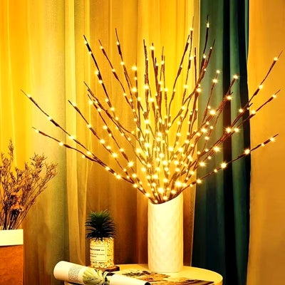 LED Branch Light-Battery Powered Willow Branch Lamp 