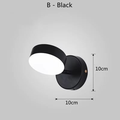 Modern Wall Lamp Nordic Iron Simple Stylish Wall Led Light/ Indoor Bedside Lighting Decoration 