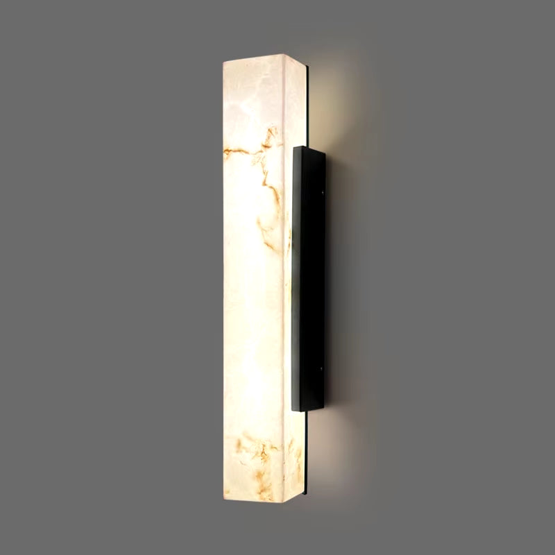 Modern Minimalist Outdoor Waterproof IP65 Lmitated Marble LED Wall Light -Stainless Steel Porch Lamp for Street Adorn