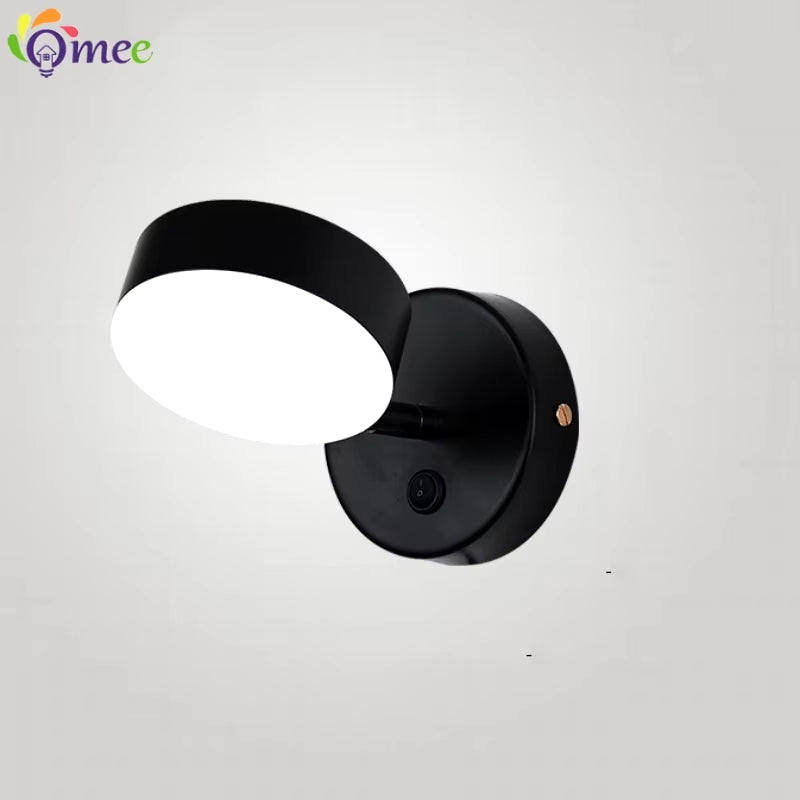 Modern Wall Lamp Nordic Iron Simple Stylish Wall Led Light/ Indoor Bedside Lighting Decoration 