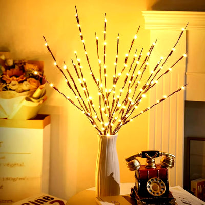 LED Branch Light-Battery Powered Willow Branch Lamp 