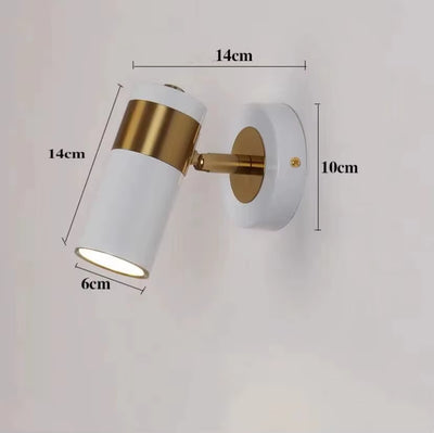 Modern Wall Lamp Nordic Iron Simple Stylish Wall Led Light/ Indoor Bedside Lighting Decoration 