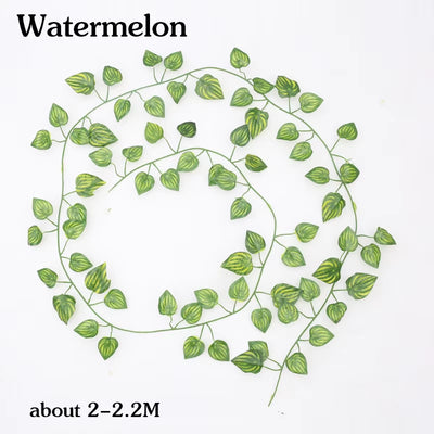 Artificial Ivy Greenery Fake Vine Plants Leaf Leaves Garland for Wedding Party Garden Outdoor Office Home Wall Decoration