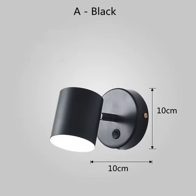 Modern Wall Lamp Nordic Iron Simple Stylish Wall Led Light/ Indoor Bedside Lighting Decoration 