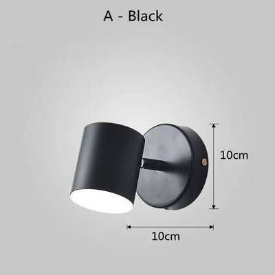 Modern Wall Lamp Nordic Iron Simple Stylish Wall Led Light/ Indoor Bedside Lighting Decoration 